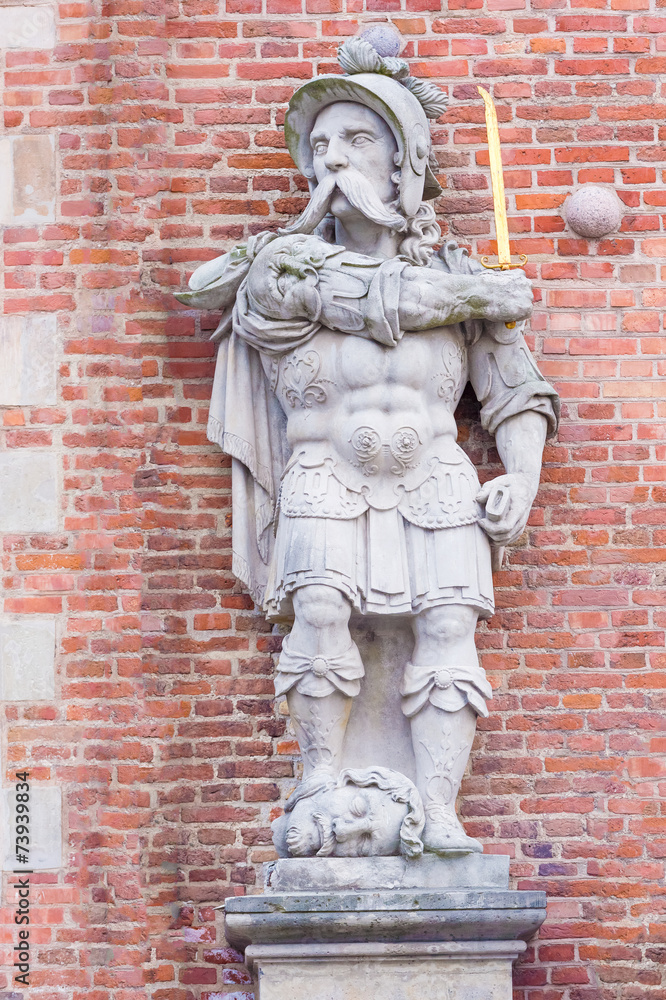 Knight statue in Gdansk, Poland.