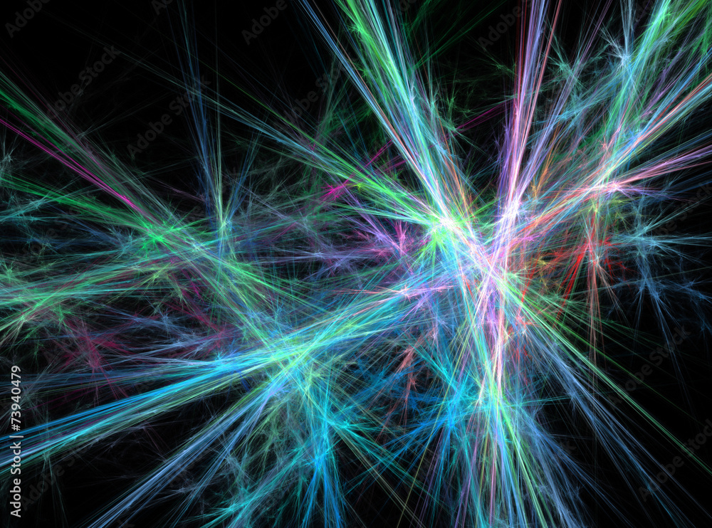Colored lines abstract fractal effect light background Colored lines abstract fractal effect light background