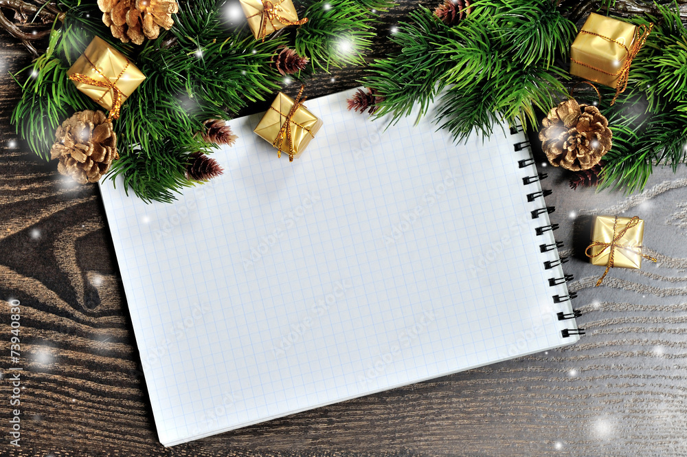 Obraz premium Christmas background with place for your text