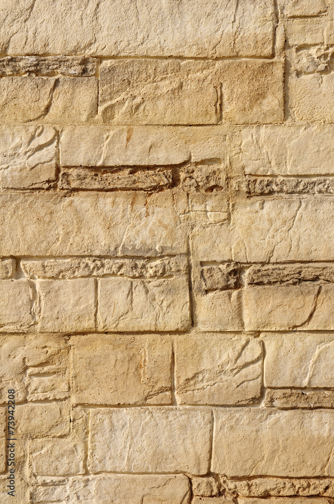 Fototapeta premium Decorative relief brown and ecru plaster
