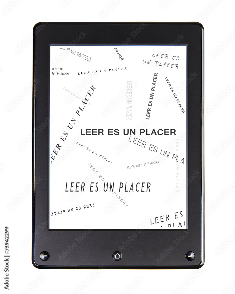 E-book reader for book with phrase LEER ES UN PLACER E-book reader for book with phrase LEER ES UN PLACER