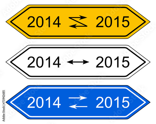 Richtungsschild 2015