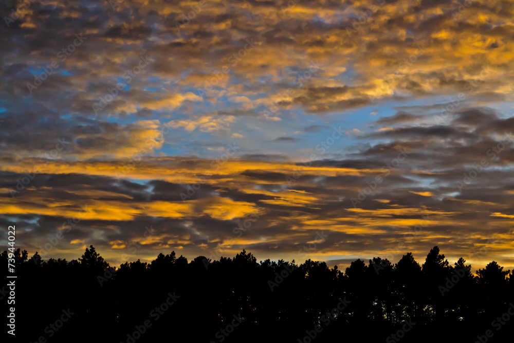 Bright beautiful sunset Bright beautiful sunset