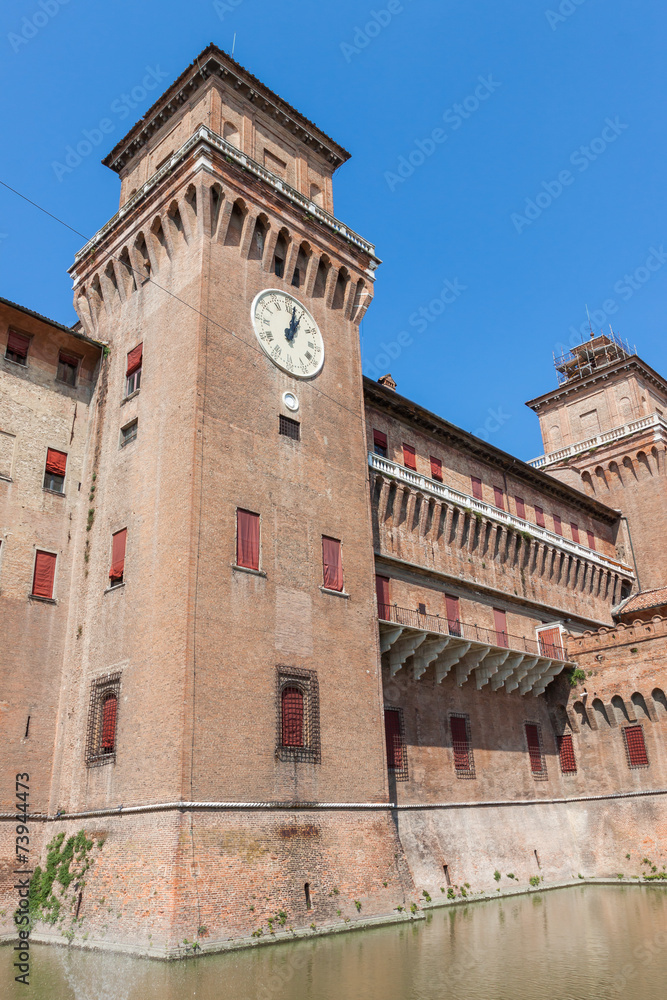 Estense Castle. Ferrara. Emilia-Romagna. Italy