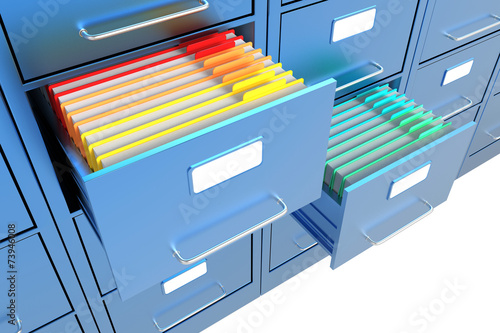 Canvas Print Folders in the file cabinet