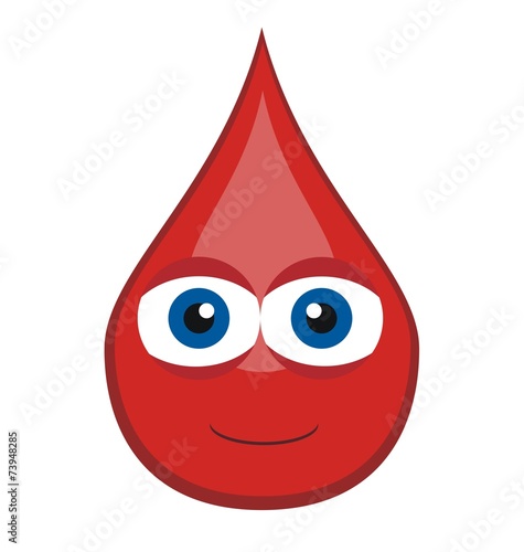 blood drop - cartoon theme