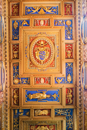 Fotografia, Obraz Ceiling in Basilica of Saint John Lateran in Rome, Italy.