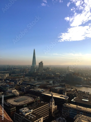 London skyline from the top of St Pauls Cathedral