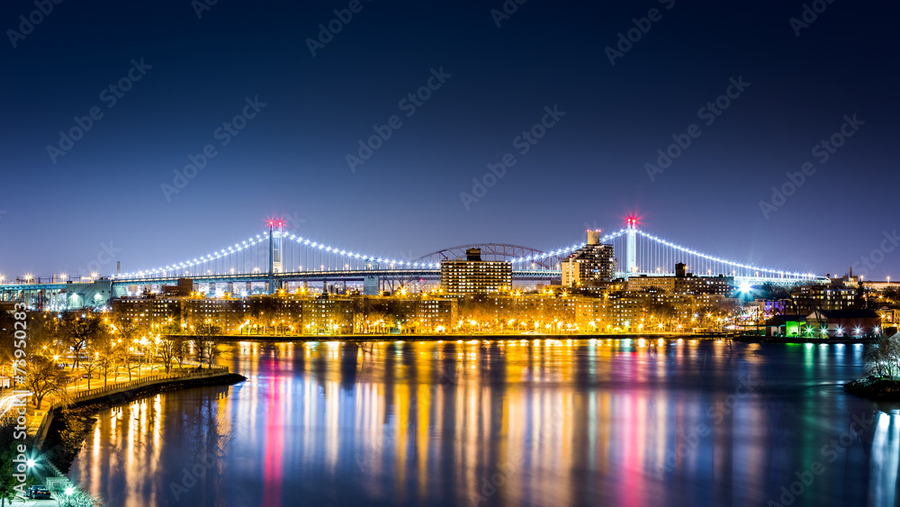 Queens cityscape by night