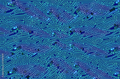 Color chaotic mosaic B. Glamour pattern.
