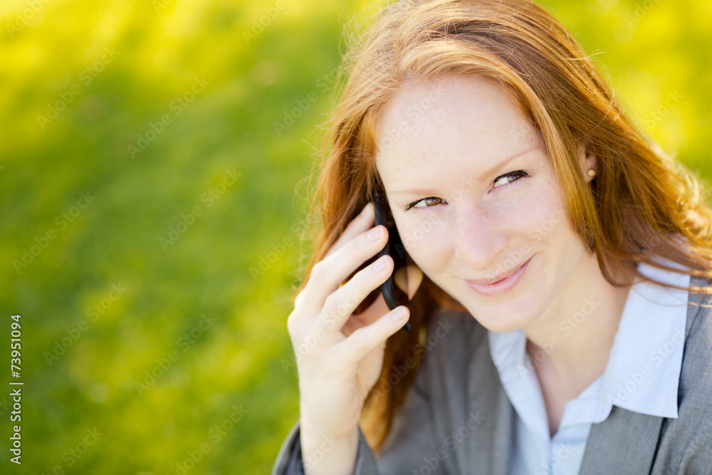 Business Woman on the Phone