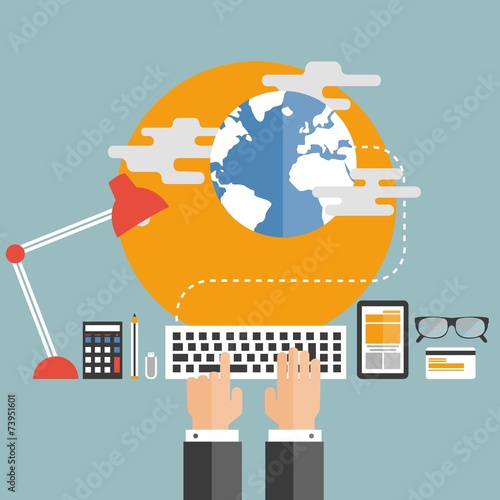 Cloud computing concept