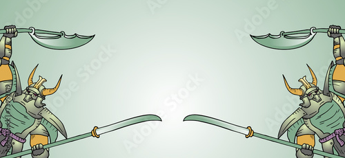 Samurai warrior card