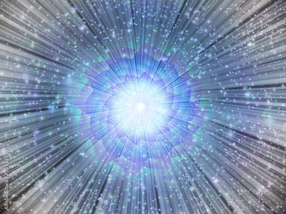 Light burst with stars Light burst with stars