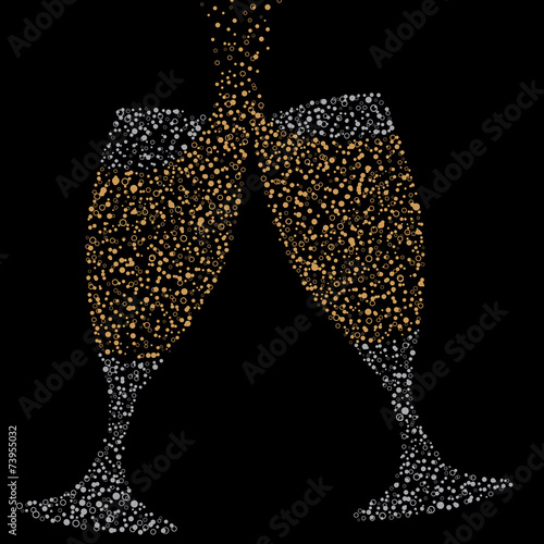 Photography Champagne Bubble Glasses