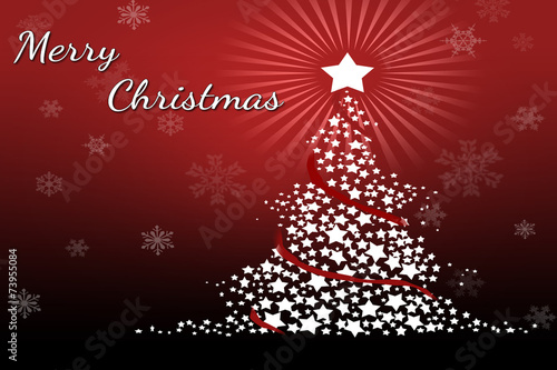 Painted Christmas tree