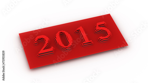 Represents the new year 2015