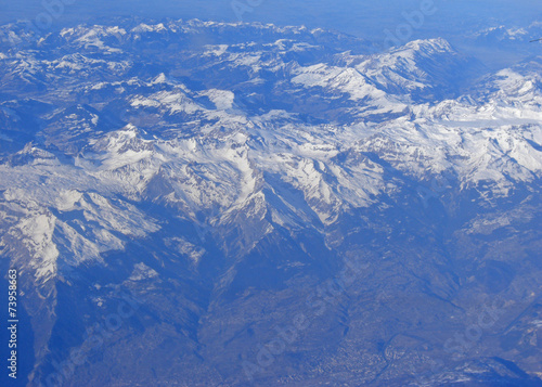 Survol des Alpes