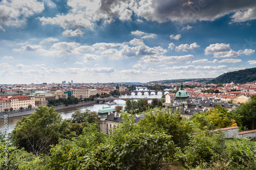 Bridges and rooftops of Prague