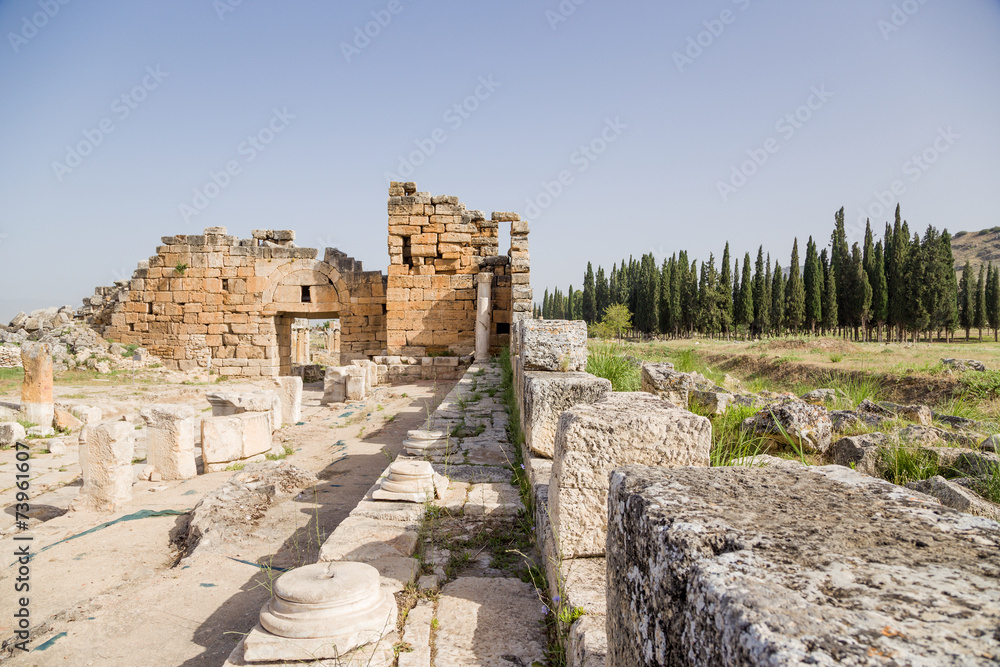 Hierapolis. Byzantine Northern Gate and Frontinus Street