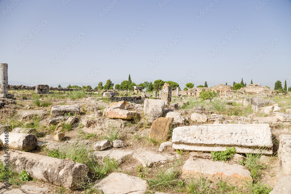 Hierapolis. The ruins of the city in the archaeological area