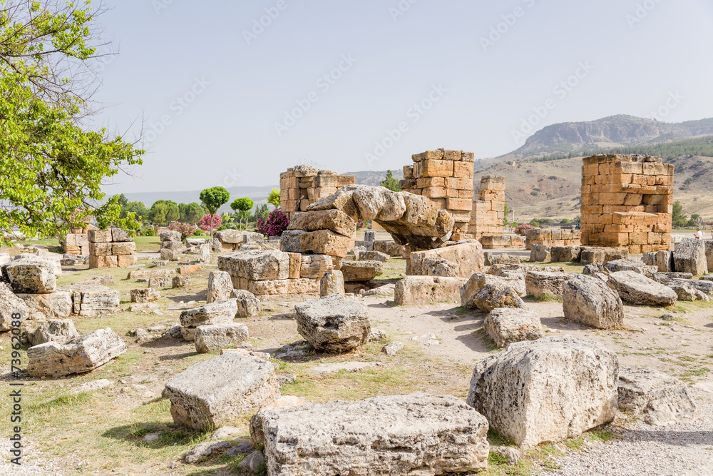 Hierapolis, Turkey. Ruins of the ancient city