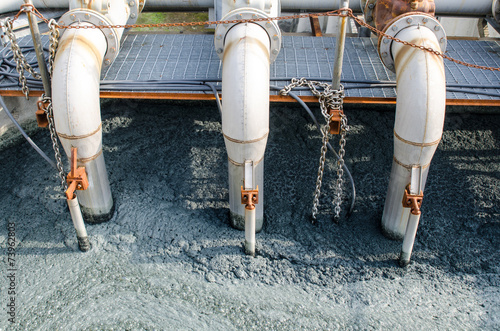 waste water treatment with biological mud