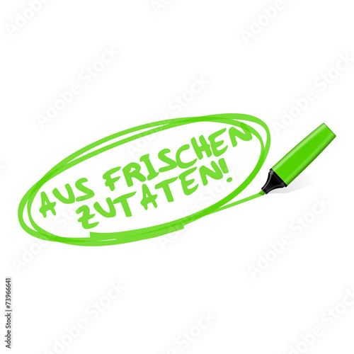 textmarker aus frischen zutaten I