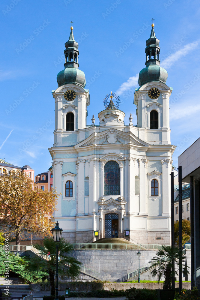 St. Mary Magdalene church, spa town Karlovy Vary, Czech republic