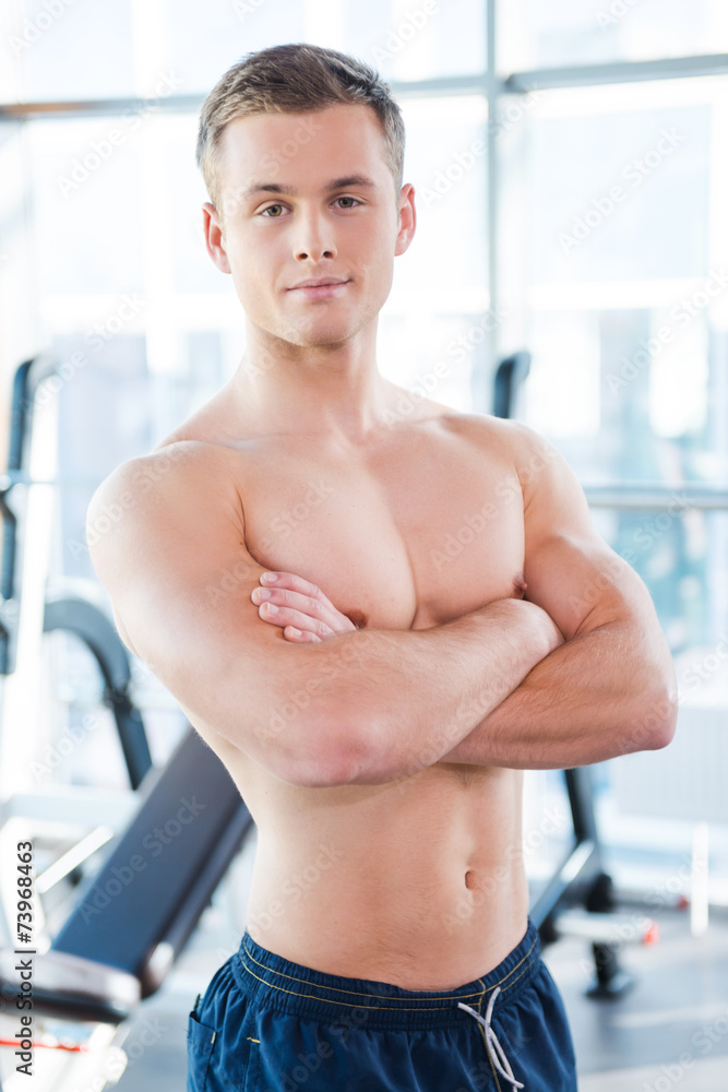 Confident strong man. Confident strong man.