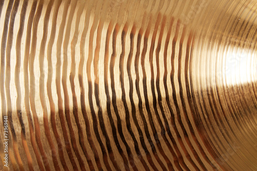 Cymbal texture photo