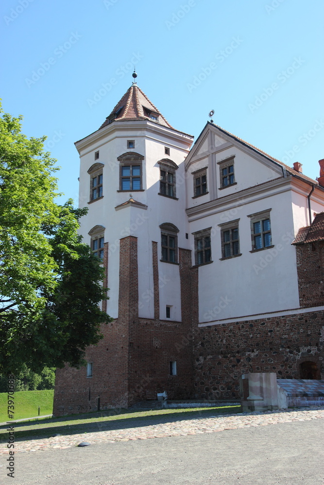 Castle of the XVI century in Mir, Belarus