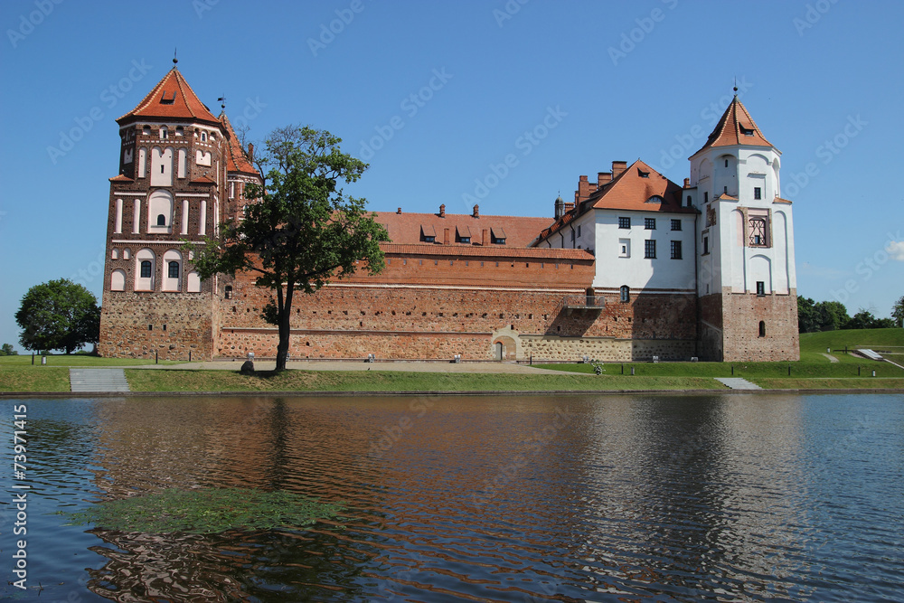 Castle of the XVI century in Mir, Belarus