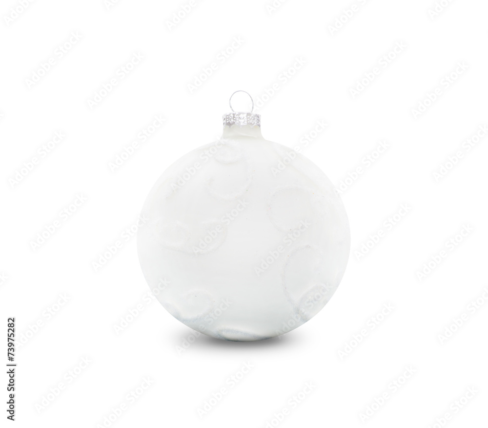 Christmas ball on a white backgroun Christmas ball on a white backgroun
