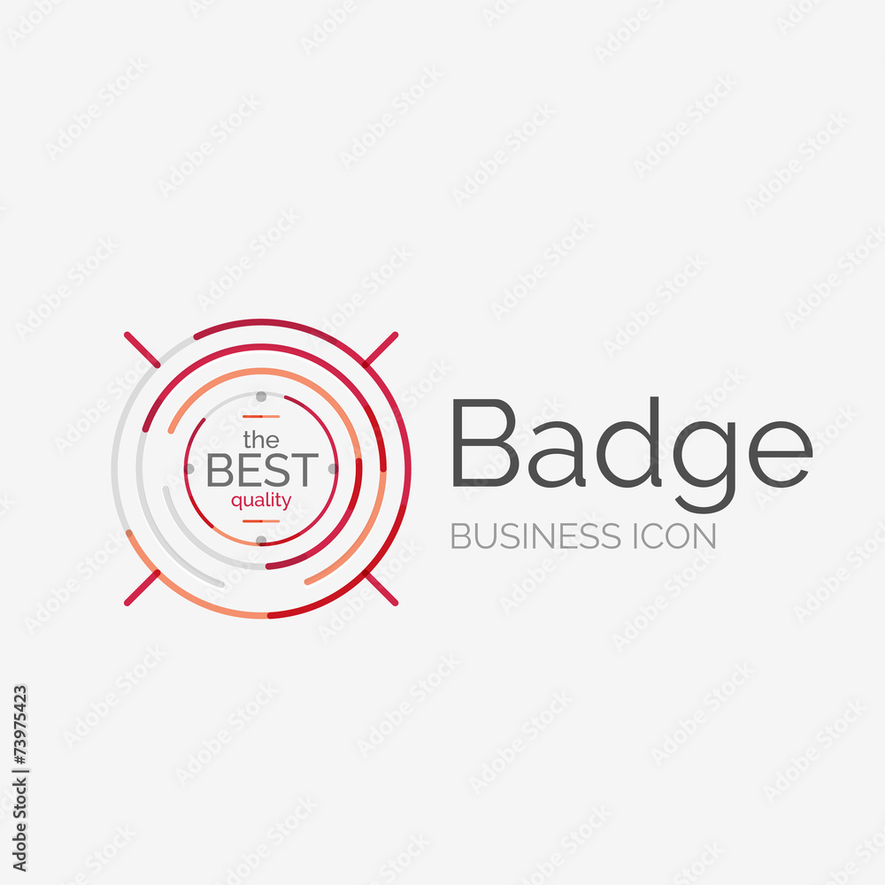 Thin line neat design logo, premium quality stamp Thin line neat design logo, premium quality stamp