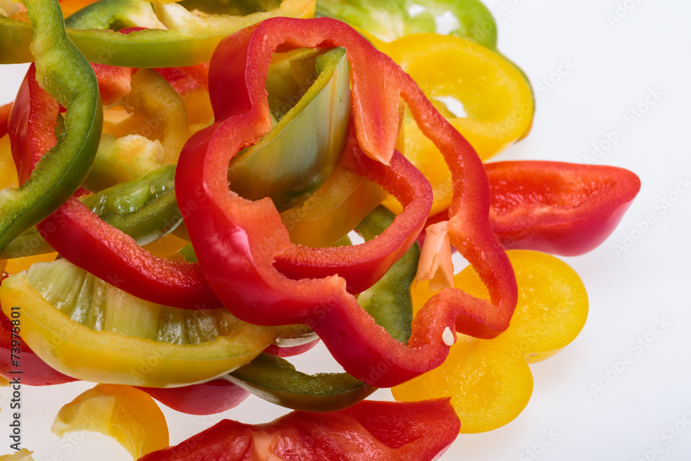 sweet pepper isolated on white background sweet pepper isolated on white background