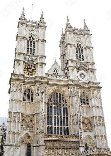 Architectural detail of the Westminster Abbey in London