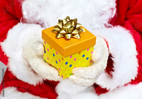 Christmas Santa Claus with gift