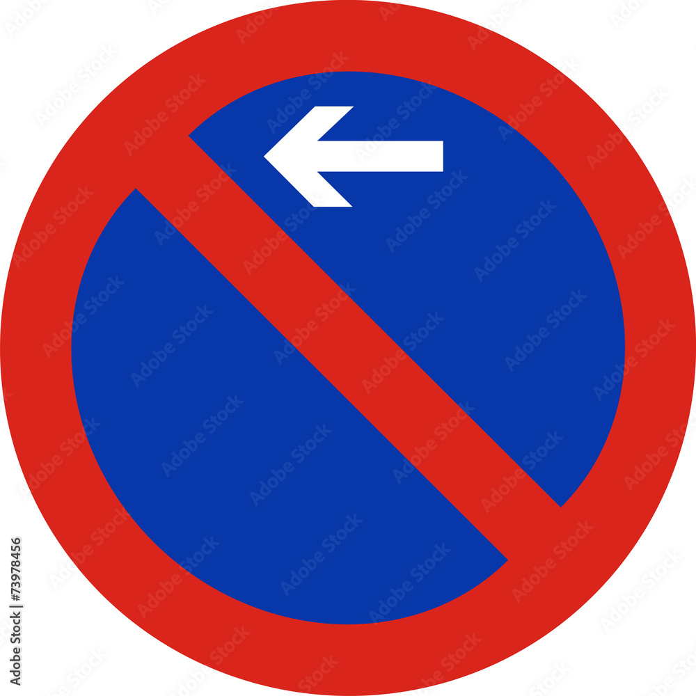 Verkehrszeichen, Eingeschkränktes Haltverbot Verkehrszeichen, Eingeschkränktes Haltverbot