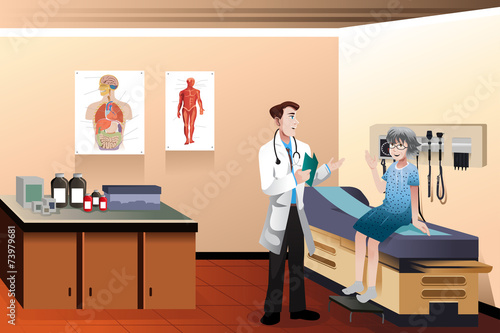 Doctor  patient in the clinic