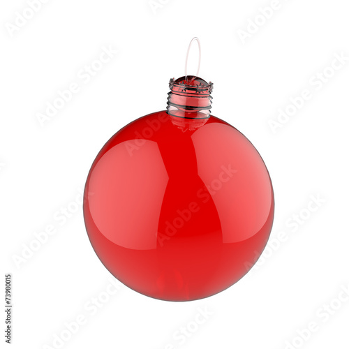 Empty 3d Christmas ornament