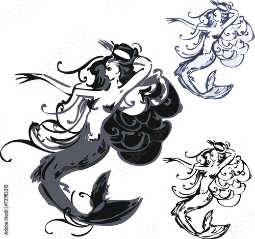 Three water nymph