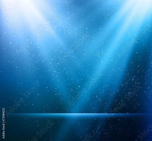Abstract magic blue light background
