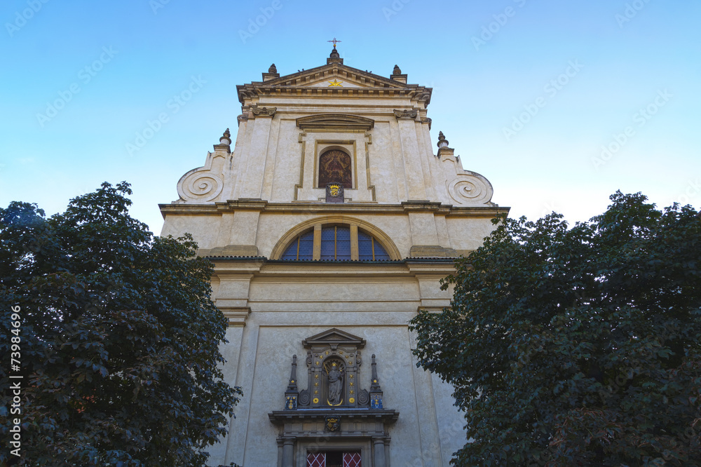 Naklejka premium Church of Our Lady Victorious in Mala Strana