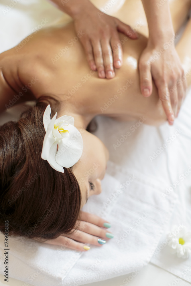 Naklejka premium Massage