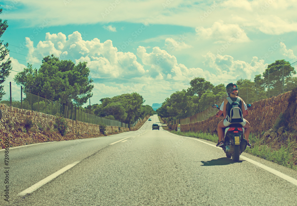 Road traffic in summer. Road traffic in summer.