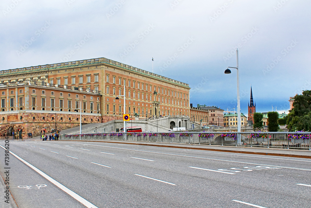 View of Stockholm Royal Palace in Gamla Stan, Sweden