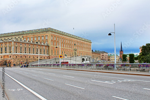 View of Stockholm Royal Palace in Gamla Stan, Sweden