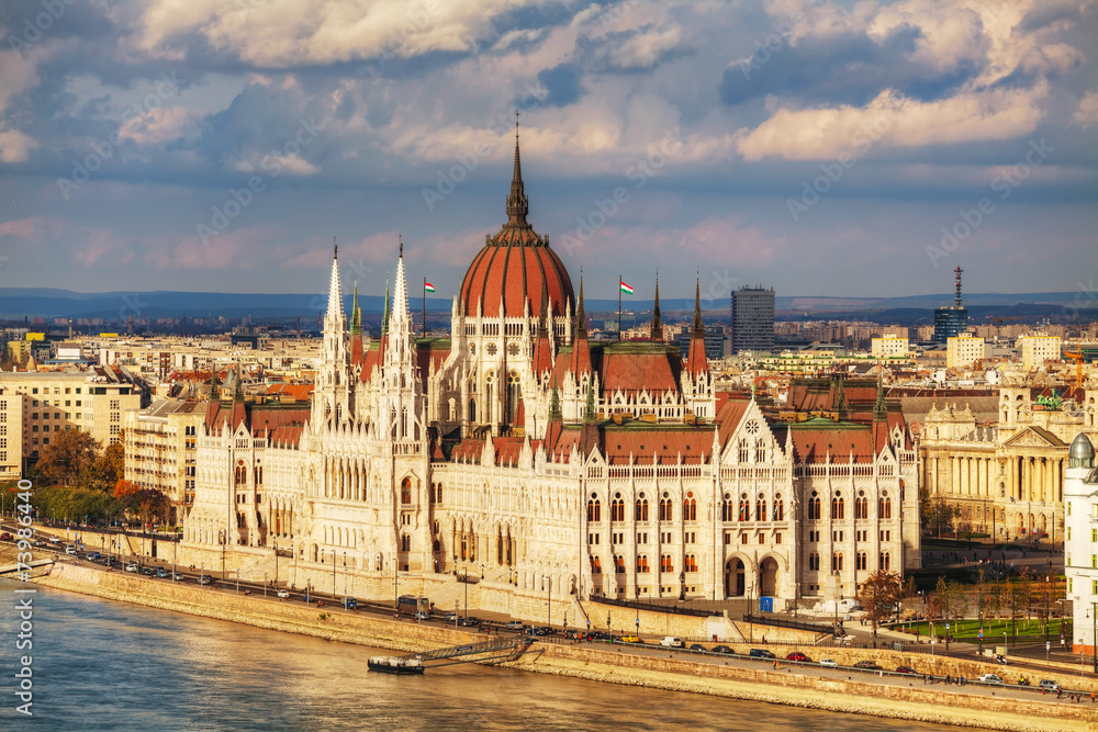 Parliament building in Budapest, Hungary