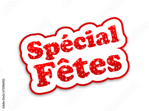 Tampon "SPECIAL FETES" (joyeux noël bonne année meilleurs voeux)